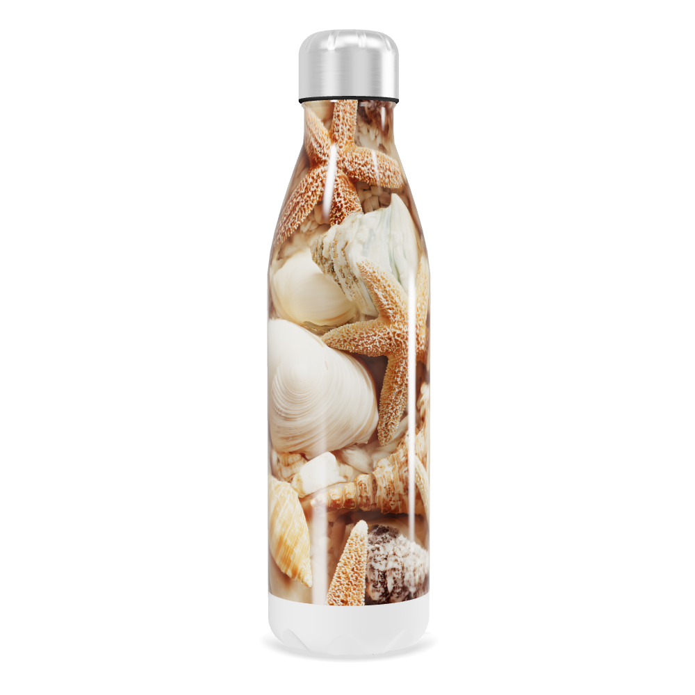 Garrafa Inox - Estampa Conchas 500ml