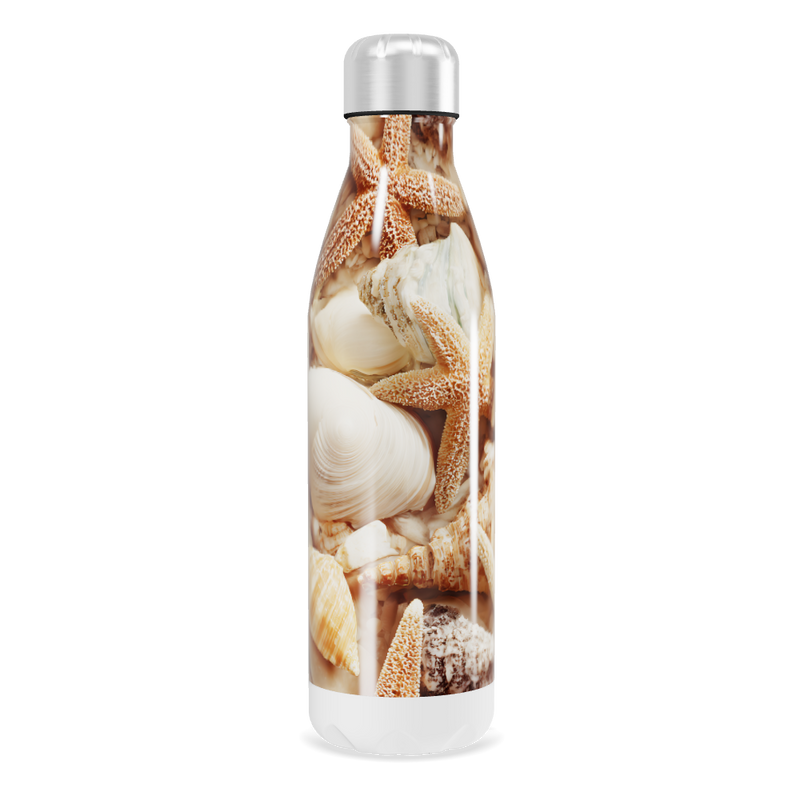 Garrafa Inox - Estampa Conchas 500ml