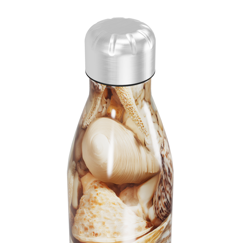 Garrafa Inox - Estampa Conchas 500ml