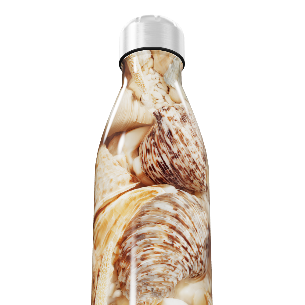 Garrafa Inox - Estampa Conchas 500ml