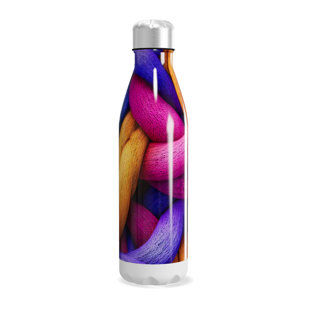 Garrafa Inox - Estampa Colorida Trançada