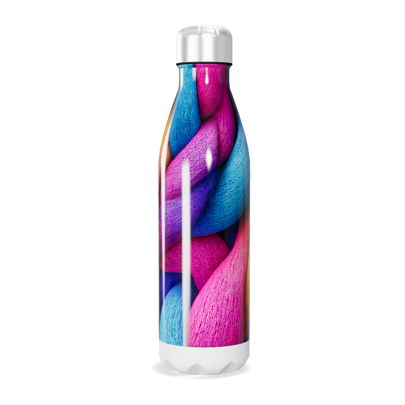 Garrafa Inox - Estampa Colorida Trançada