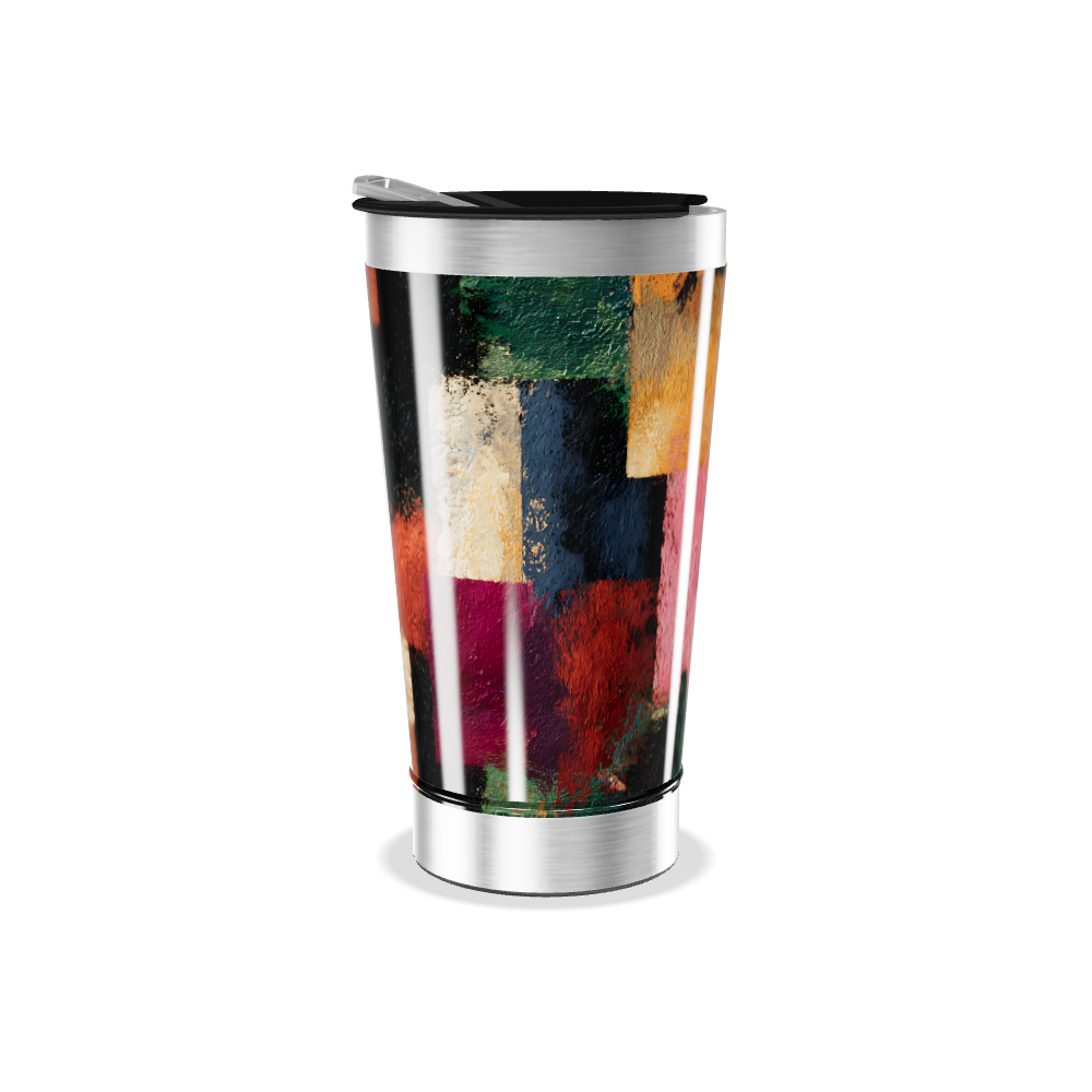 Copo Térmico - Estampa Abstrata Colorida