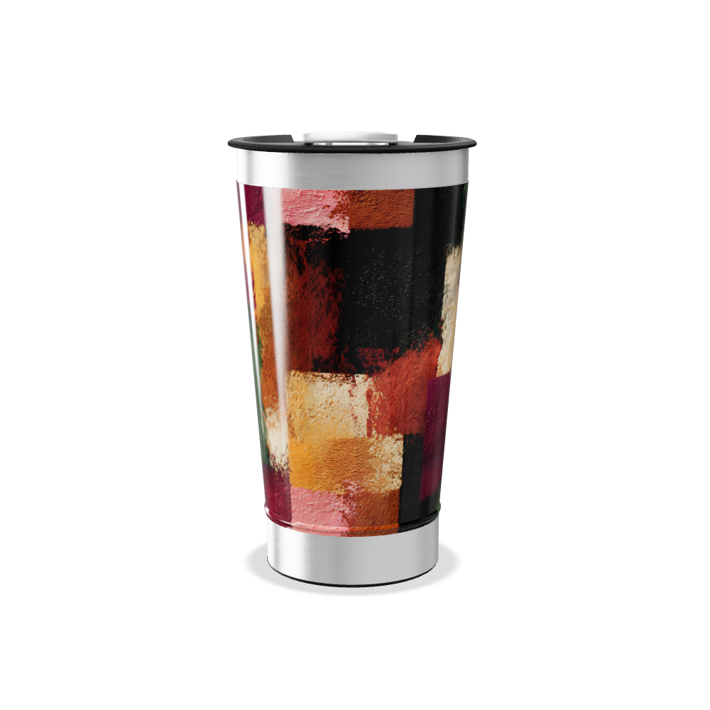 Copo Térmico - Estampa Abstrata Colorida