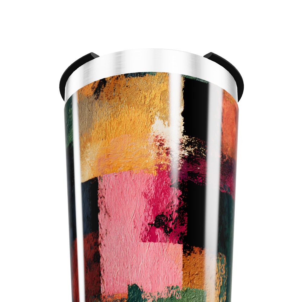 Copo Térmico - Estampa Abstrata Colorida