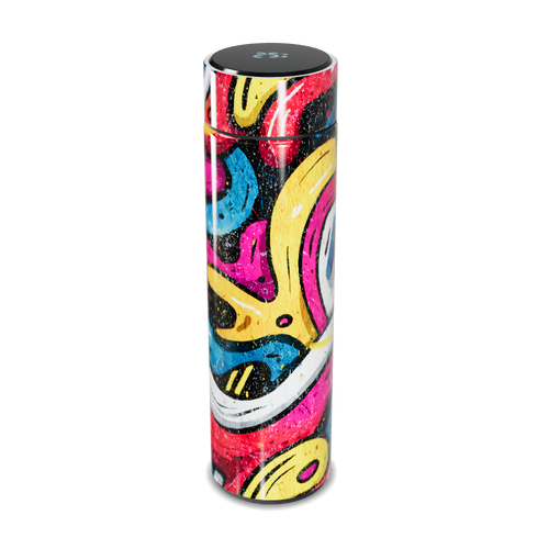 Garrafa Térmica Touch - Estampa Colorida Abstrata