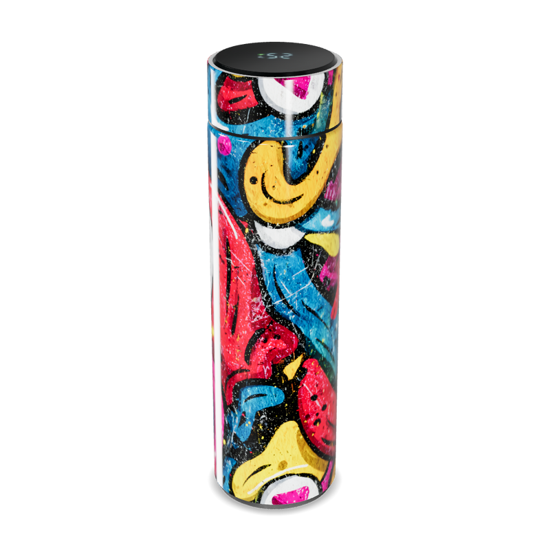 Garrafa Térmica Touch - Estampa Colorida Abstrata