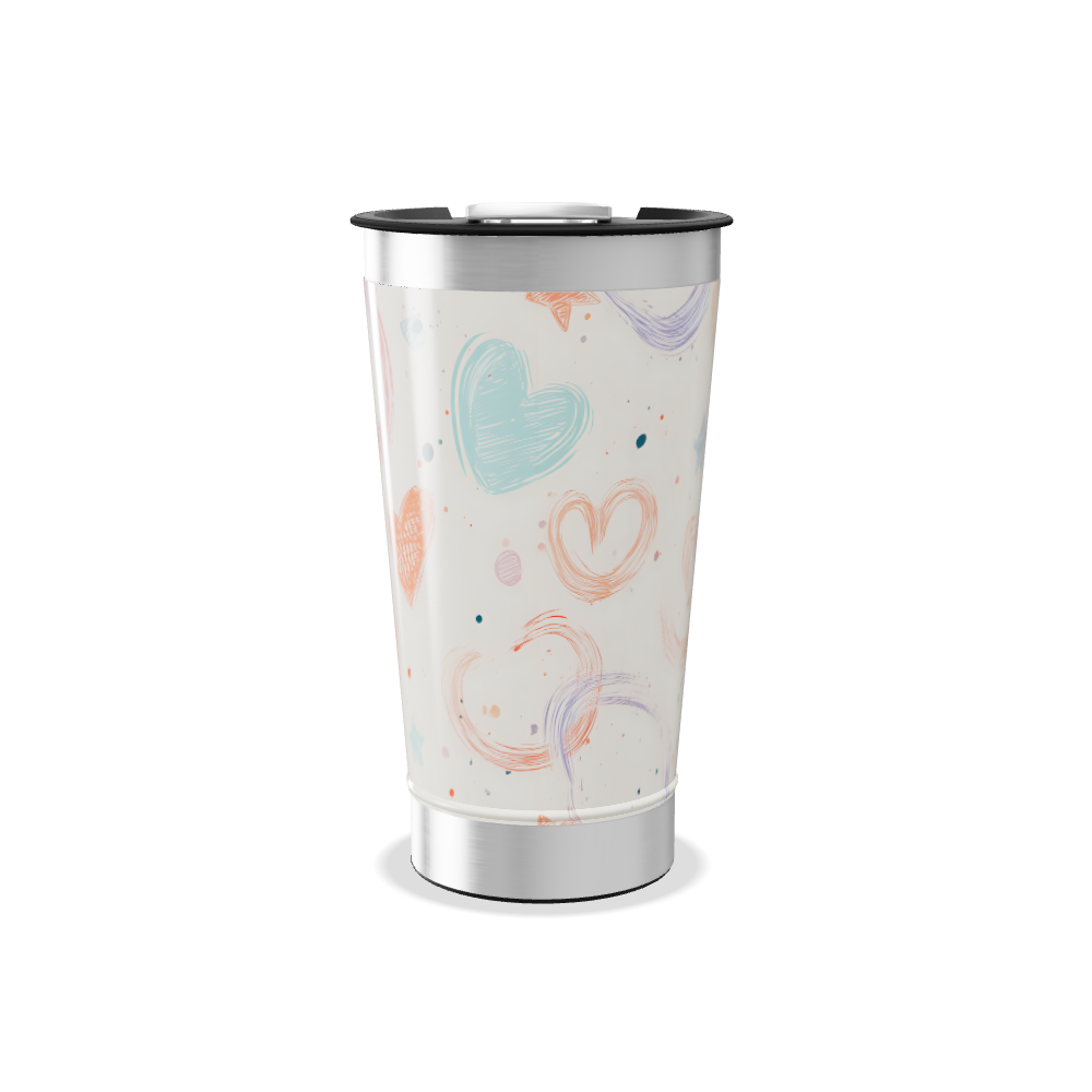 Copo Térmico - Estampas Estrelas Coloridas