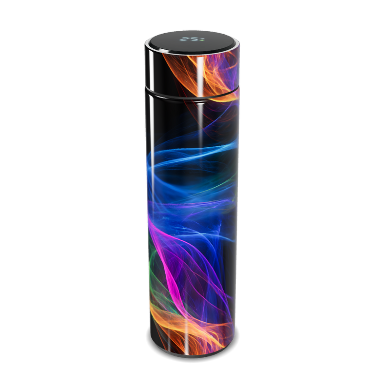 Garrafa Térmica Touch - Estampa Colorida LED