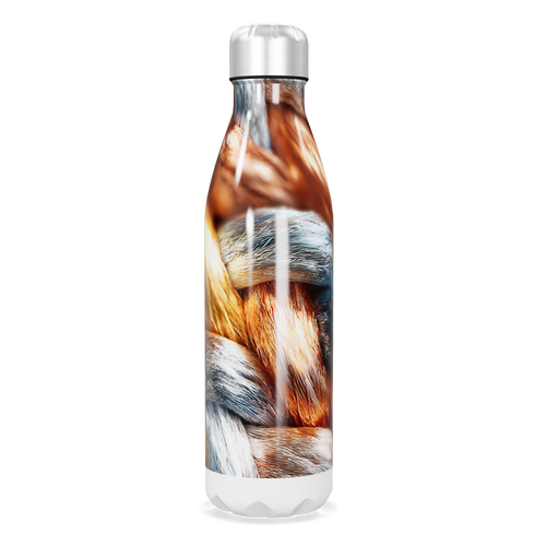 Garrafa Inox - Estampa Trançada Colorida