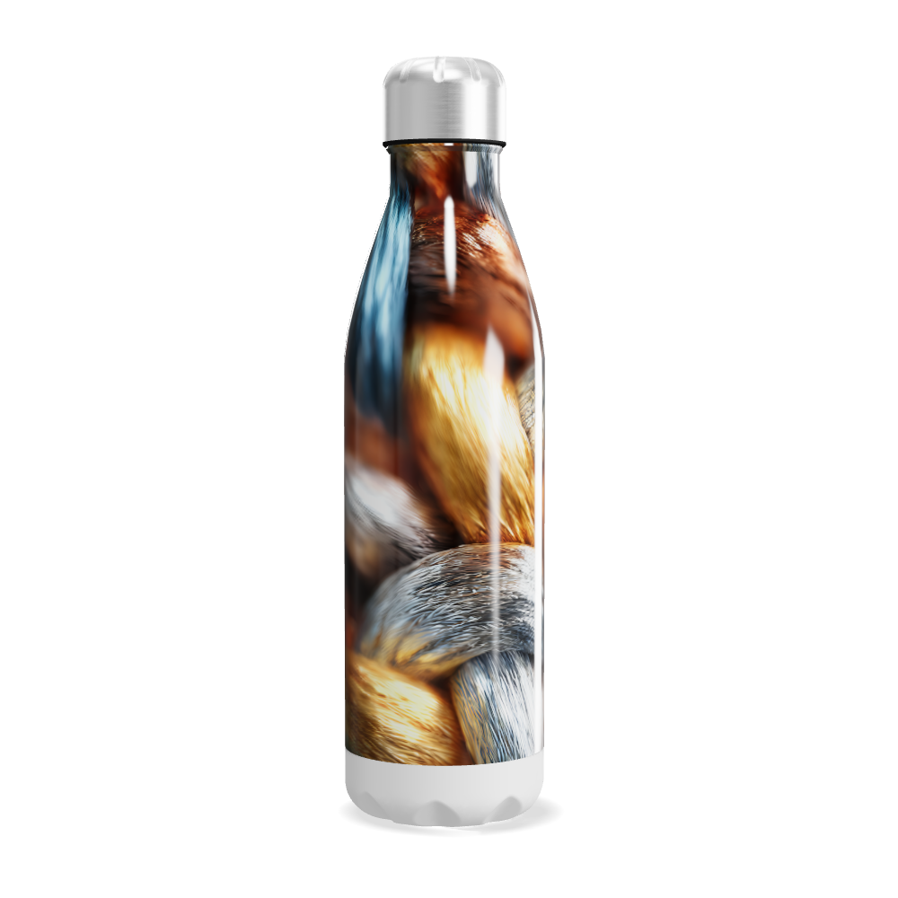 Garrafa Inox - Estampa Trançada Colorida