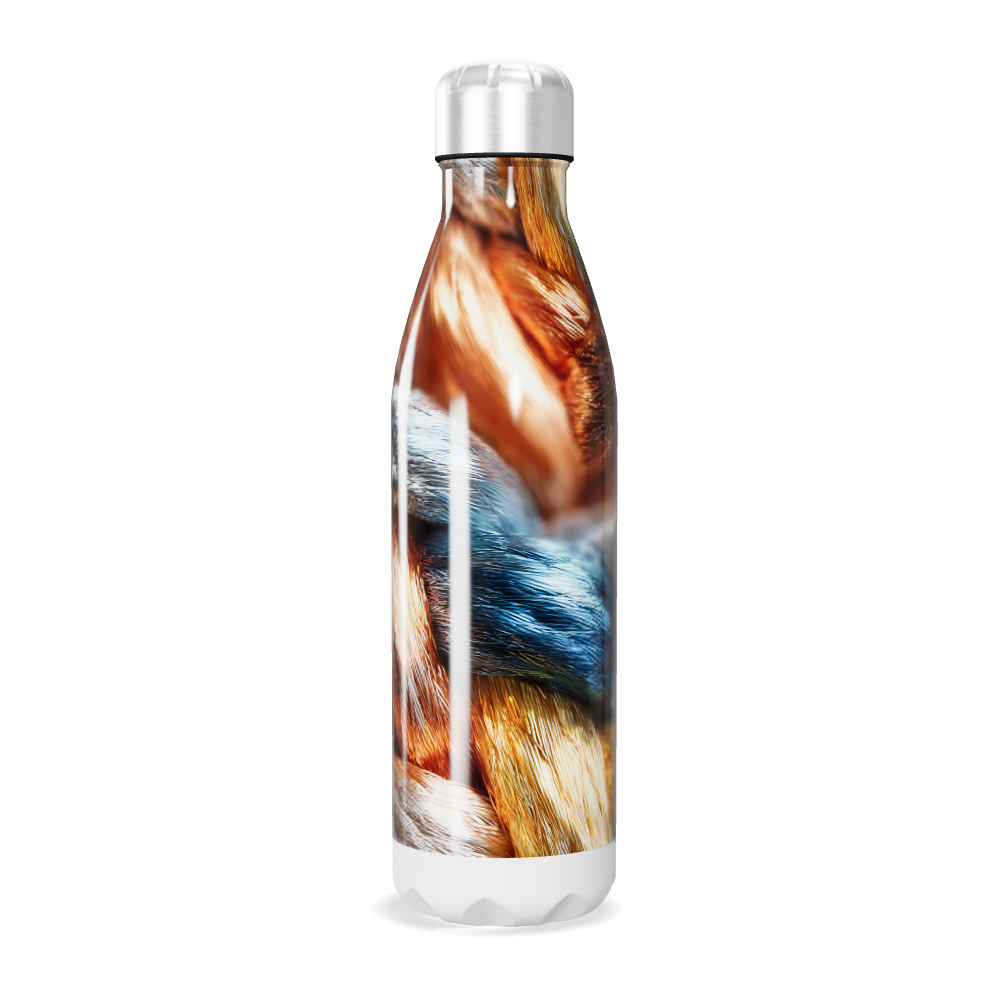 Garrafa Inox - Estampa Trançada Colorida