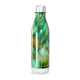 Garrafa Inox - Folhas Verde