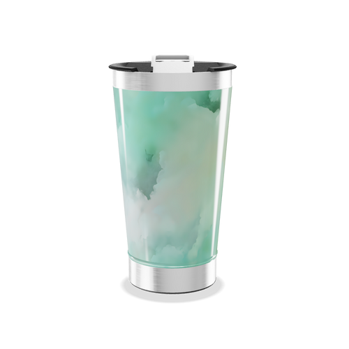 Copo Térmico - Verde Marmorizado Inox