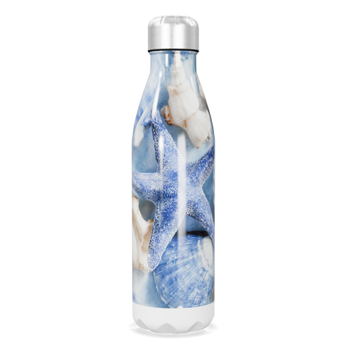 Garrafa Inox - Estampa Marinha Azul