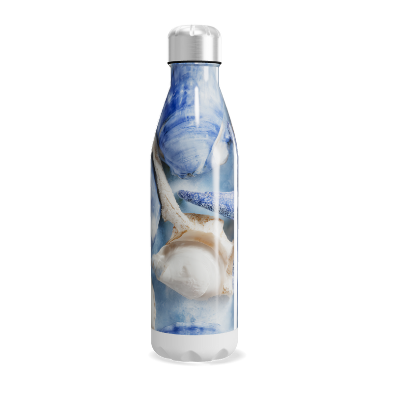 Garrafa Inox - Estampa Marinha Azul