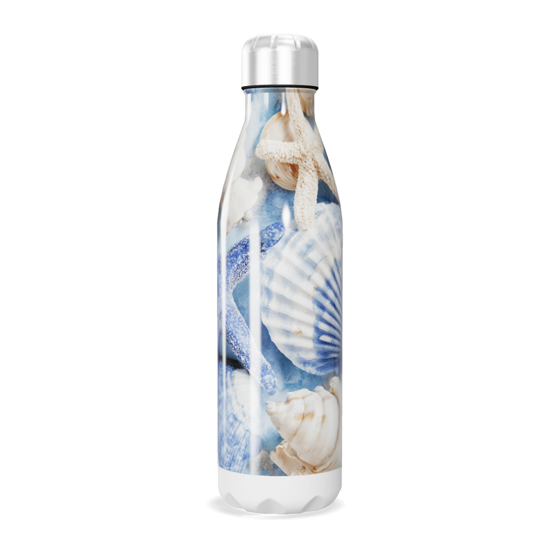 Garrafa Inox - Estampa Marinha Azul