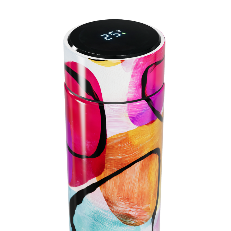 Garrafa Térmica Touch - Colorida com Display Digital