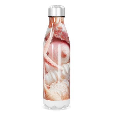 Garrafa Inox - Estampa Conchas Marinhas