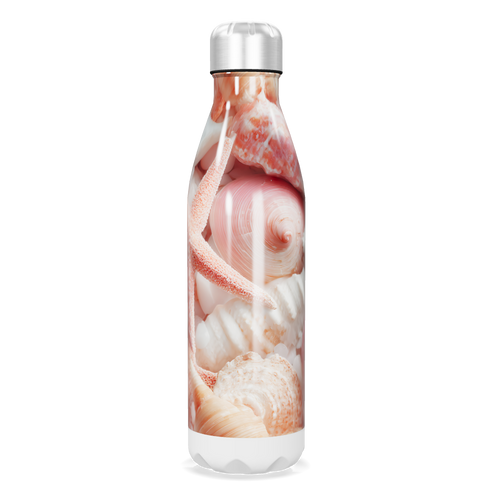 Garrafa Inox - Estampa Conchas Marinhas