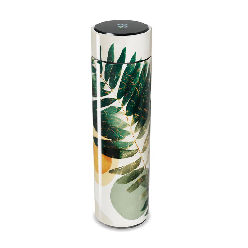 Garrafa Térmica Touch - Folhas Tropicais e Frutas