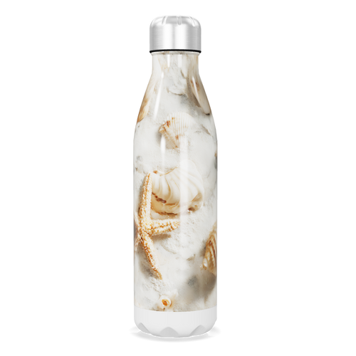Garrafa Inox - Estampa Conchas Marinhas