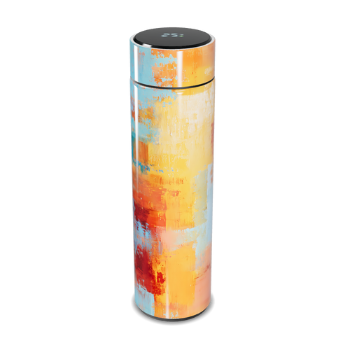 Garrafa Térmica Touch Estampa Abstrata Colorida