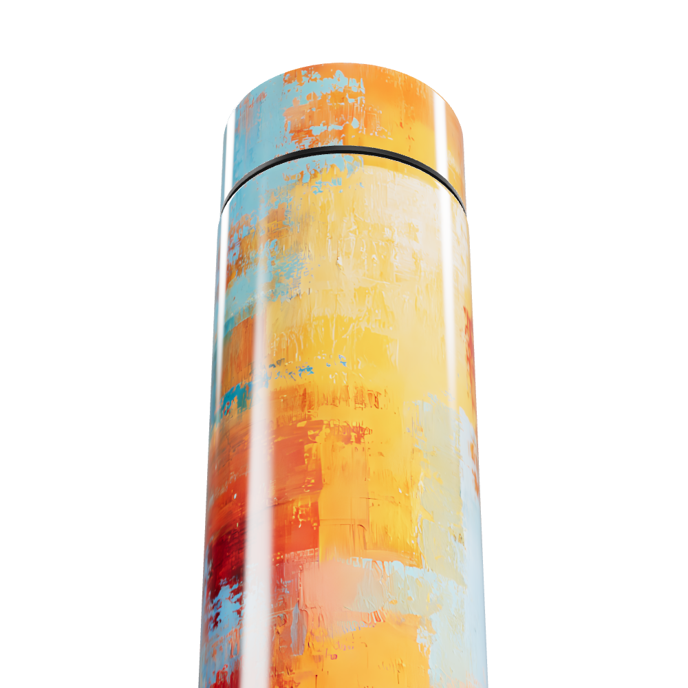 Garrafa Térmica Touch Estampa Abstrata Colorida