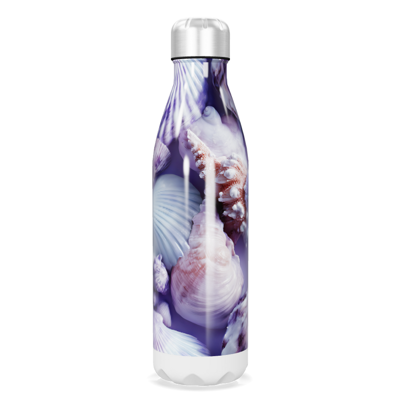 Garrafa Inox - Estampa Conchas Oceano