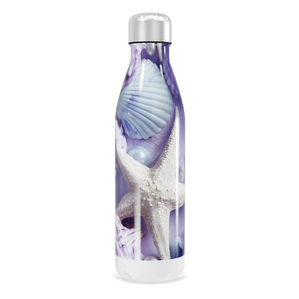 Garrafa Inox - Estampa Conchas Oceano