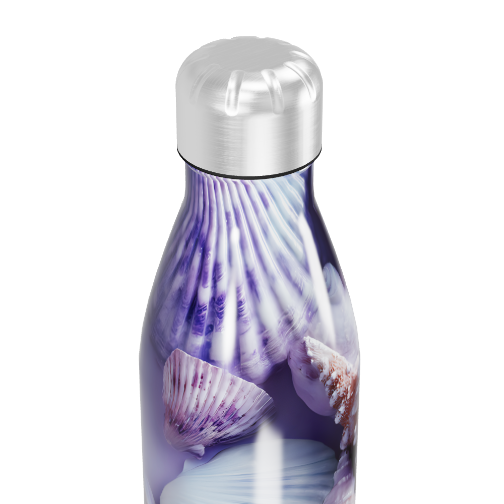 Garrafa Inox - Estampa Conchas Oceano