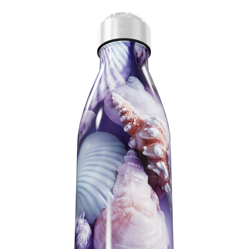 Garrafa Inox - Estampa Conchas Oceano