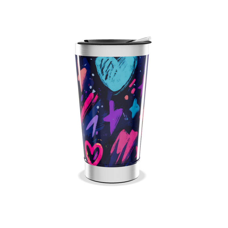 Copo Térmico - Design Colorido Aço Inox
