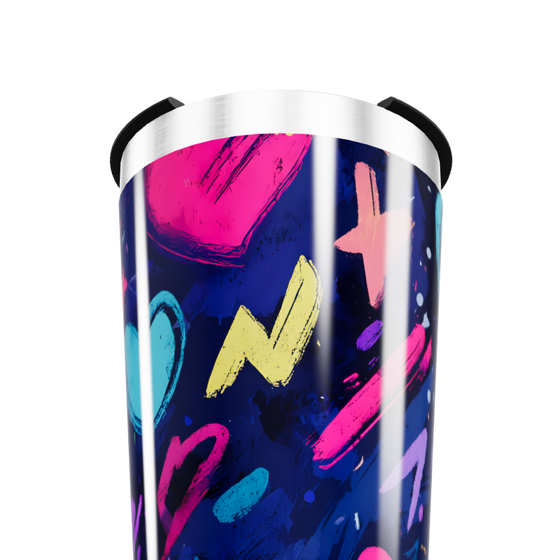 Copo Térmico - Design Colorido Aço Inox
