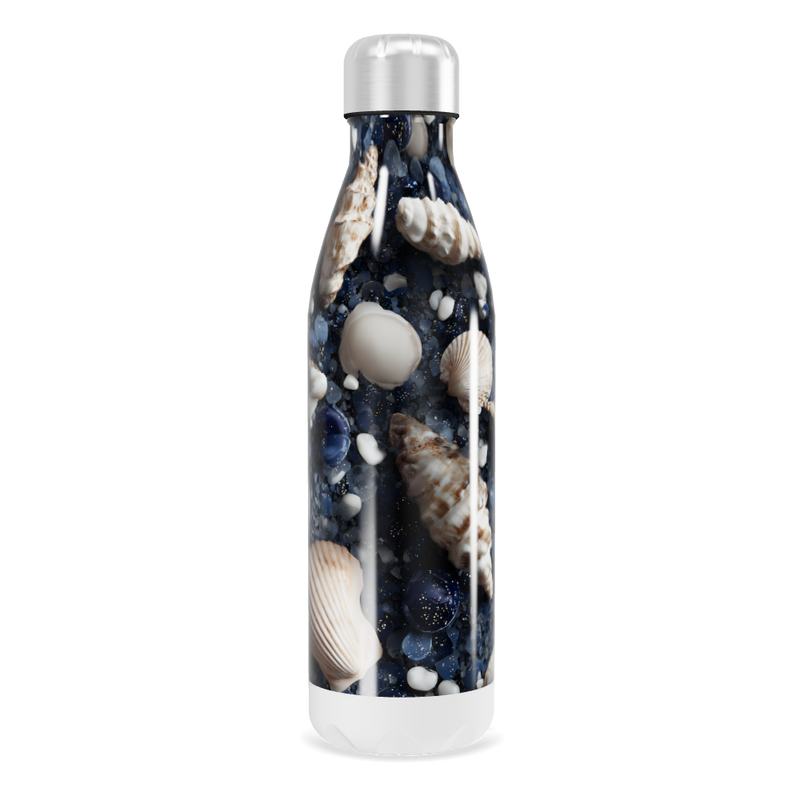 Garrafa Inox - Estampa Conchas Marinhas