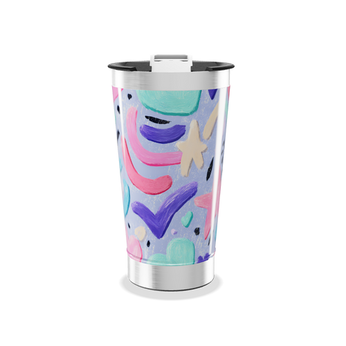 Copo Térmico - Colorido Abstrato