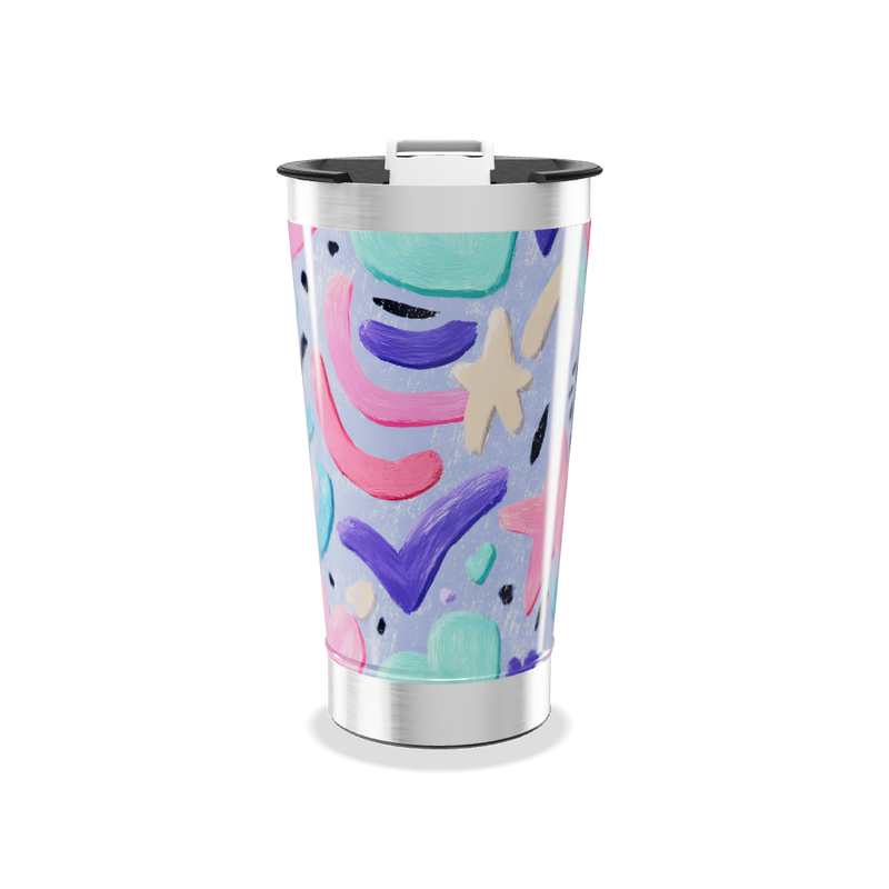 Copo Térmico - Colorido Abstrato