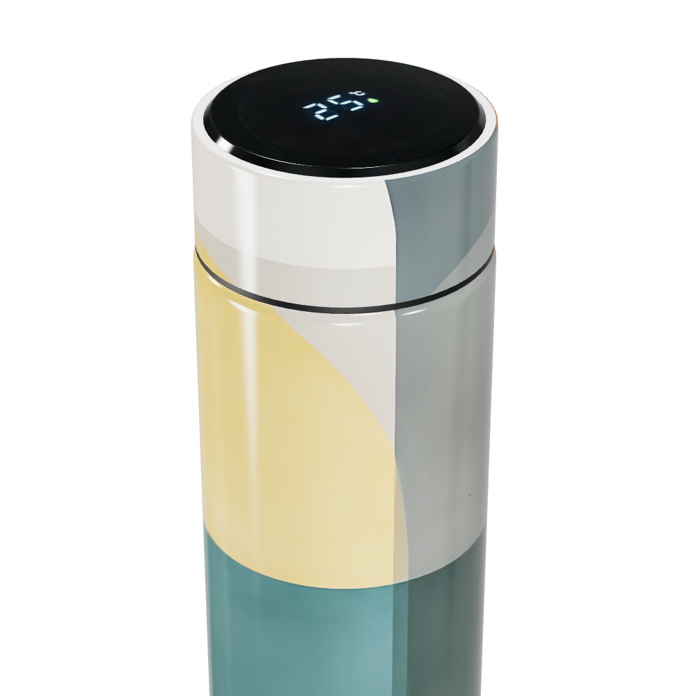 Garrafa Térmica Touch Colorida com Display LED