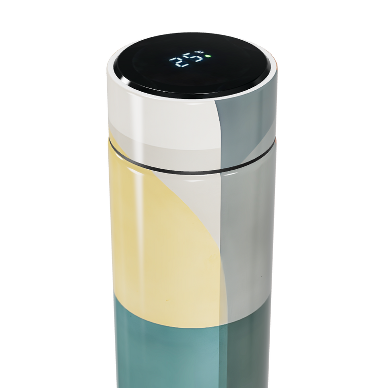 Garrafa Térmica Touch Colorida com Display LED