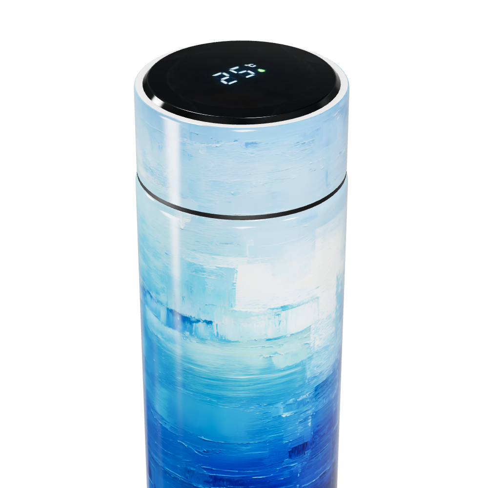Garrafa Térmica Touch - Azul com Display Digital