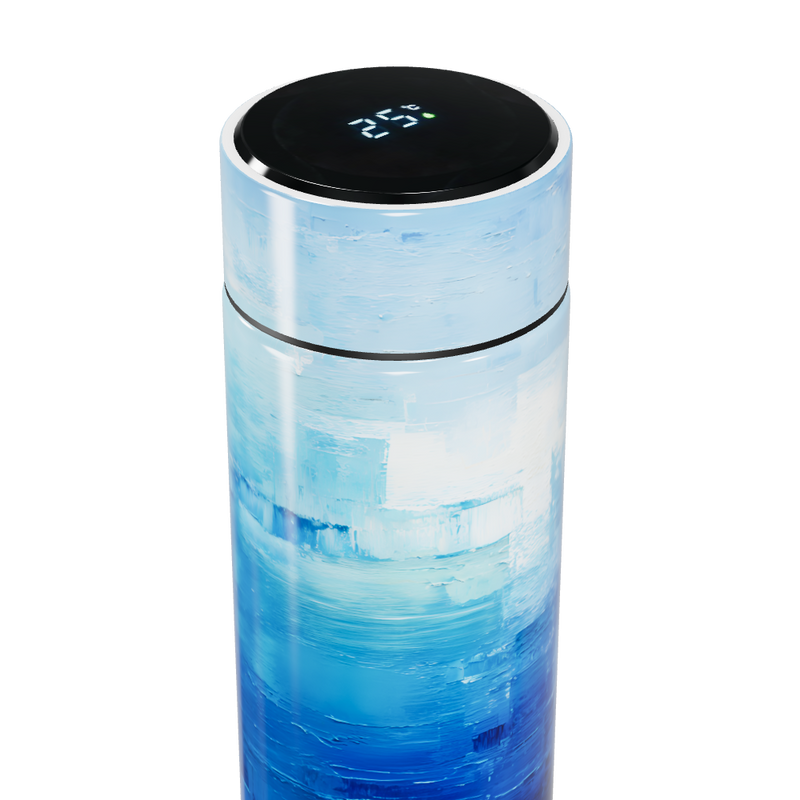 Garrafa Térmica Touch - Azul com Display Digital