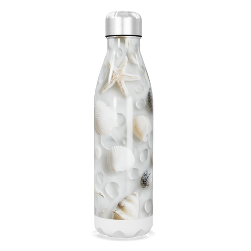 Garrafa Inox - Estampa Conchas Oceânicas