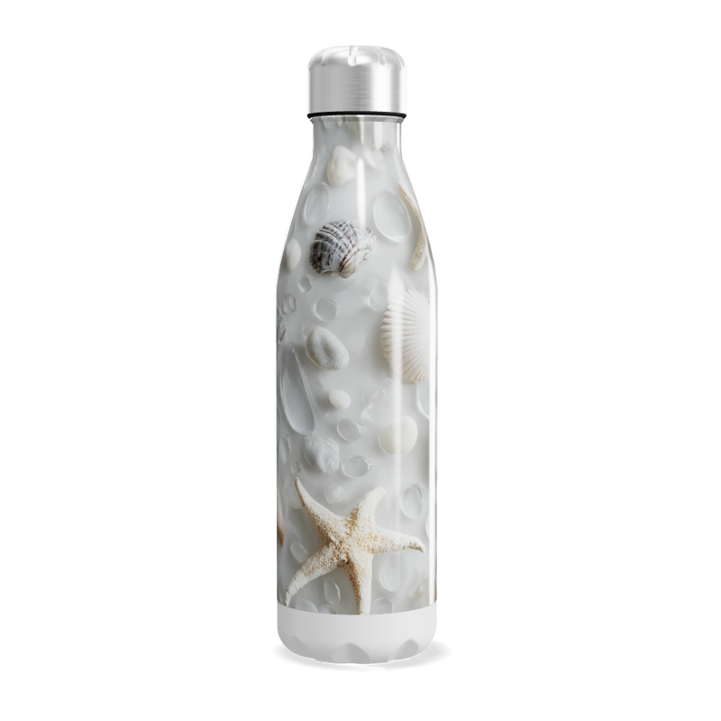 Garrafa Inox - Estampa Conchas Oceânicas