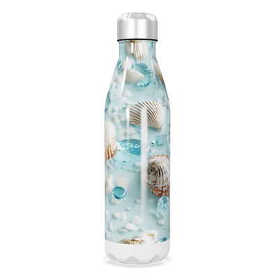 Garrafa Inox - Estampa Conchas Oceano