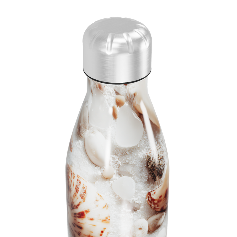 Garrafa Inox - Estampa Conchas e Estrelas