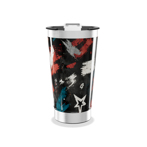 Copo Térmico - Arte Abstrata Colorida