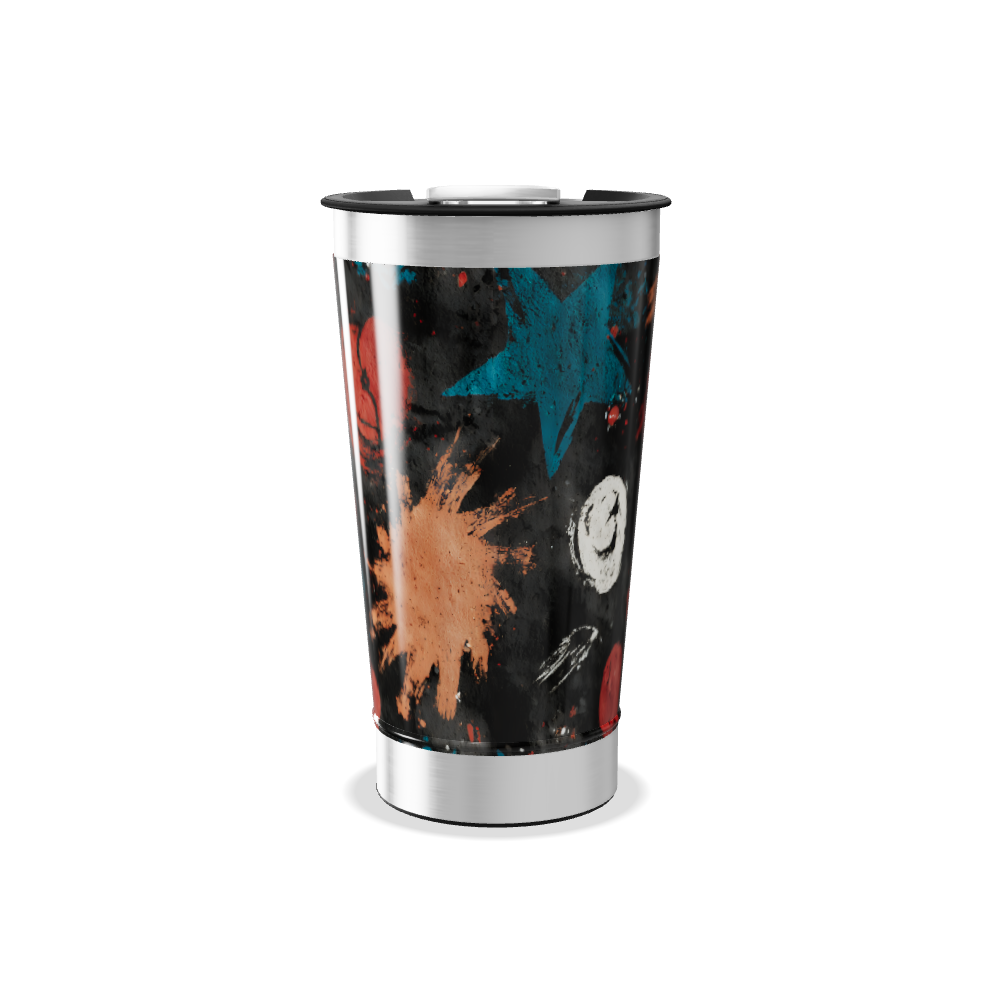 Copo Térmico - Arte Abstrata Colorida