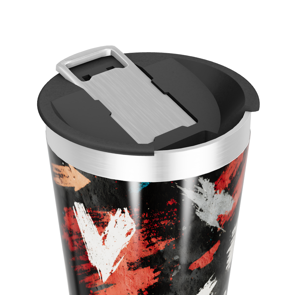 Copo Térmico - Arte Abstrata Colorida