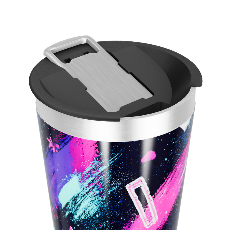 Copo Térmico - Arte Neon aço inox