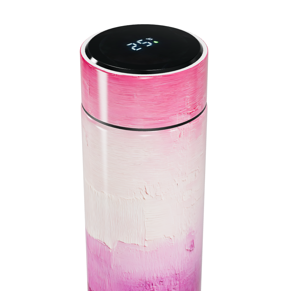 Garrafa Térmica Touch - Rosa Degradê Digital